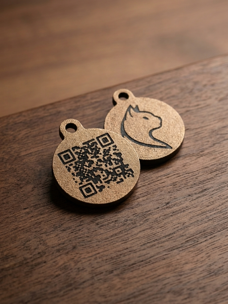 Smart QR Code Cat Tag